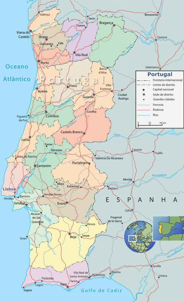 Portugal — Capitais de Distrito